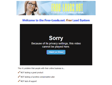 Tablet Screenshot of free-leads.net